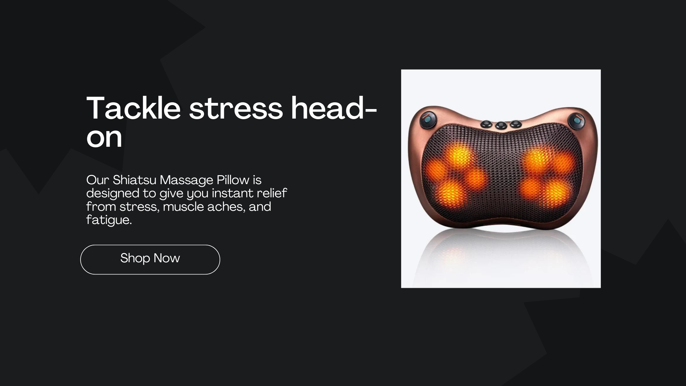 Shiatsu massage pillow